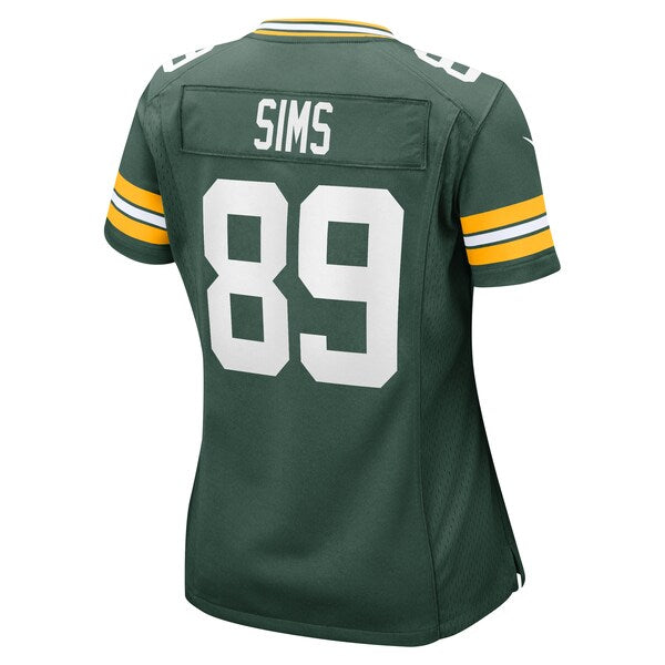 Ben Sims Green Bay Packers Nike Women's Team Game Jersey - Green - Image 3