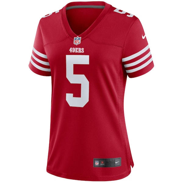 Trey Lance San Francisco 49ers Nike Women's Player Jersey - Scarlet/White - Image 3