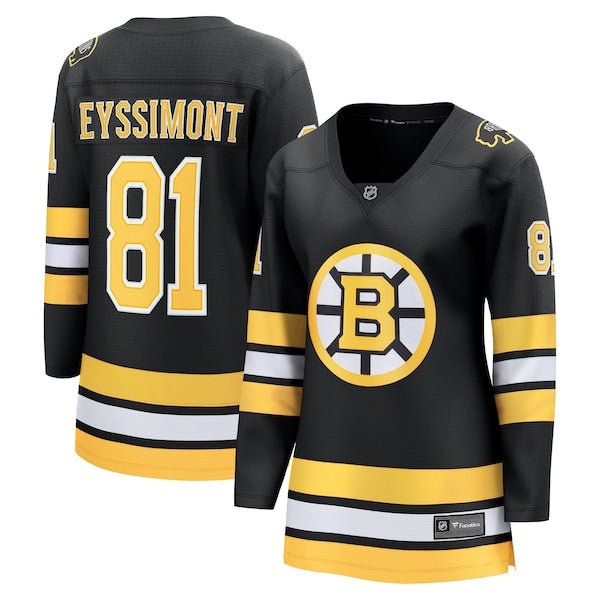 Michael Eyssimont Boston Bruins Women's Home Breakaway Player Jersey - Black