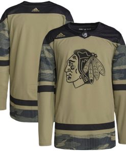 Chicago Blackhawks adidas Military Appreciation Team Authentic Practice Jersey - Camo