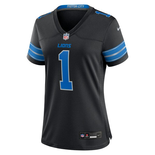 Jameson Williams Detroit Lions Nike Women's 2nd Alternate Game Player Jersey - Black/Blue - Image 3