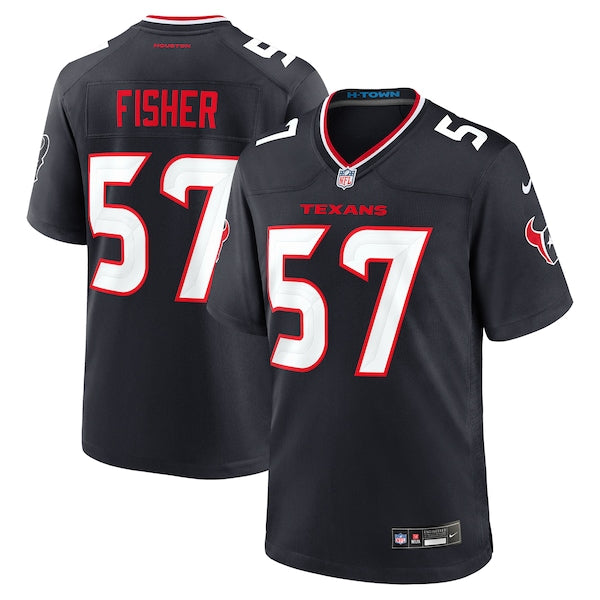 Blake Fisher Houston Texans Nike Team Game Jersey - Navy