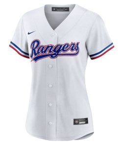 Alternative view of Texas Rangers Nike Women's Home Replica Team Jersey - White