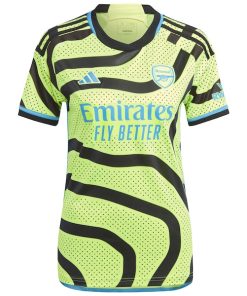 Alternative view of Arsenal adidas Women's 2023/24 Away Replica Jersey - Yellow