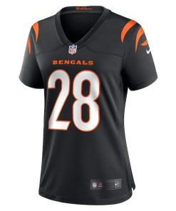 Alternative view of Joe Mixon Cincinnati Bengals Women's Nike Game Jersey - Black/Orange
