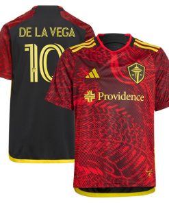 Pedro de la Vega Seattle Sounders FC adidas Youth 2024 The Bruce Lee Kit Replica Player Jersey?¨C Red