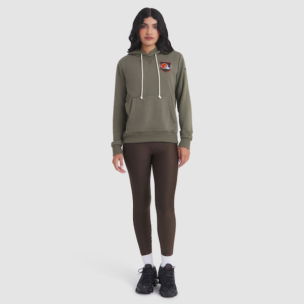 Cleveland Browns Nike Women's 2025 Salute to Service Sideline Standard Issue Dri-FIT Hoodie - Olive - Image 3