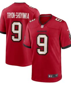Alternative view of Joe Tryon-Shoyinka Tampa Bay Buccaneers Nike Game Jersey - Red/Orange
