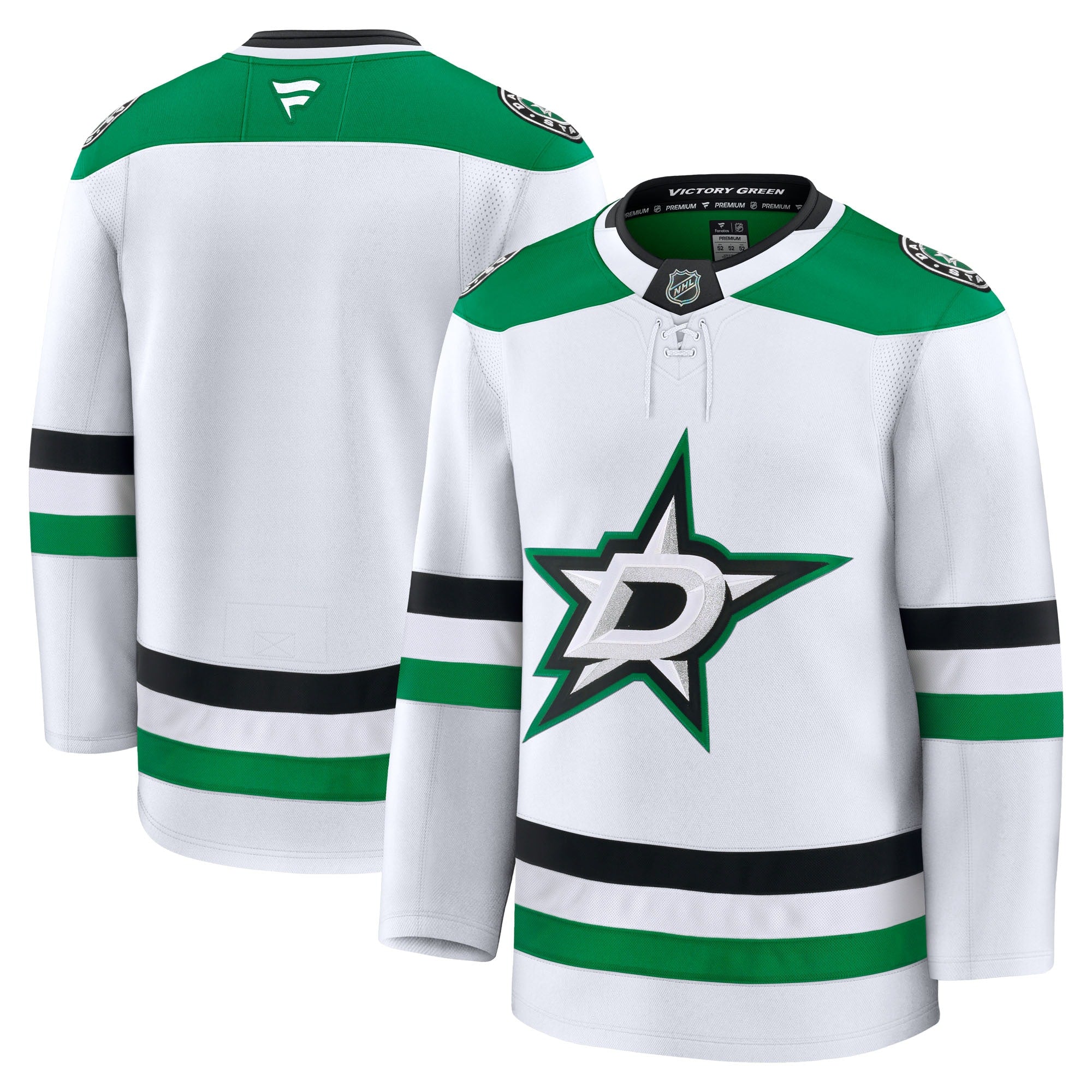 Dallas Stars Home Premium Jersey - Kelly Green/Black/White - Image 12