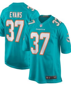 Darrynton Evans Miami Dolphins Nike Team Game Jersey -  Aqua