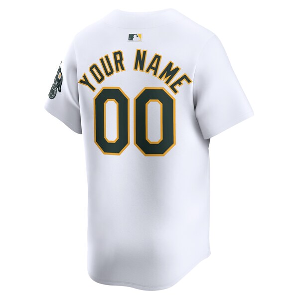 Oakland Athletics Nike Home Limited Custom Jersey - White - Image 3