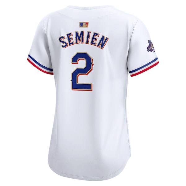 Marcus Semien Texas Rangers Nike Women's 2024 Gold Collection Limited Player Jersey?ยจC White - Image 3