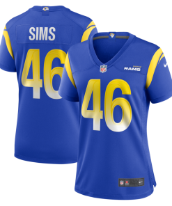 Christian Sims Los Angeles Rams Nike Women's  Game Jersey - Royal