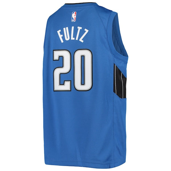 Markelle Fultz Orlando Magic Jordan Brand Youth 2020/21 Swingman Jersey - Statement Edition - Blue - Image 3