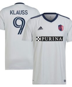 Jo?o Klauss St. Louis City SC adidas 2024 The Spirit Kit Replica Jersey - Gray