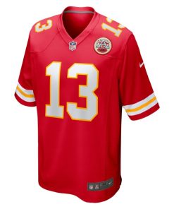 Alternative view of Nazeeh Johnson Kansas City Chiefs Nike Game Player Jersey - Red