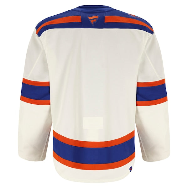 Edmonton Oilers Alternate Authentic Pro Jersey - Light Beige/Royal - Image 5