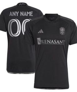 Nashville SC adidas 2024 Man In Black Kit Replica Custom Jersey - Black