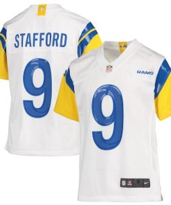 Matthew Stafford Los Angeles Rams Nike Youth Game Jersey - White/Cream/Royal