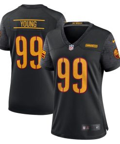 Chase Young Washington Commanders Nike Women's Alternate Game Jersey - Black