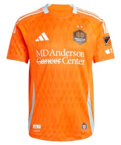 Alternative view of Houston Dynamo FC adidas 2025 Season 20 Authentic Custom Jersey - Orange