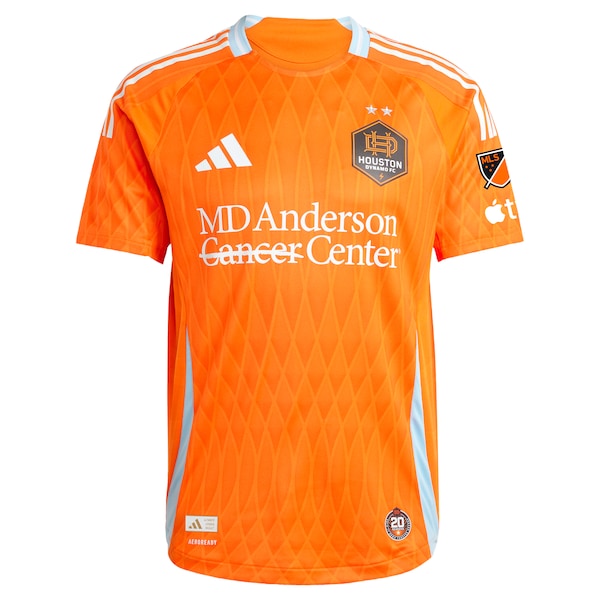 Houston Dynamo FC adidas 2025 Season 20 Authentic Custom Jersey - Orange - Image 2