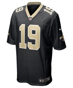Alternative view of Blake Grupe New Orleans Saints Nike Team Game Jersey -  Black
