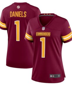 Jayden Daniels Washington Commanders Nike Women's 2024 NFL Draft First Round Pick Player Game Jersey - Burgundy