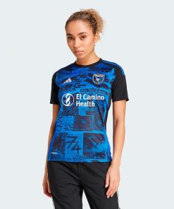 San Jose Earthquakes adidas Women's 2025 Headliner Replica Jersey - Black