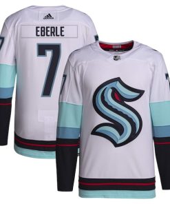 Jordan Eberle Seattle Kraken adidas Away Primegreen Authentic Pro Player Jersey - White/Navy