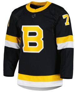 Alternative view of Taylor Hall Boston Bruins adidas Alternate Primegreen Authentic Player Jersey - Black