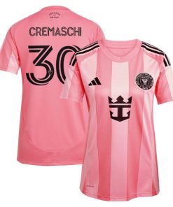 Benjamin Cremaschi Inter Miami CF adidas Women's 2025 Euforia Replica Player Jersey - Light Pink
