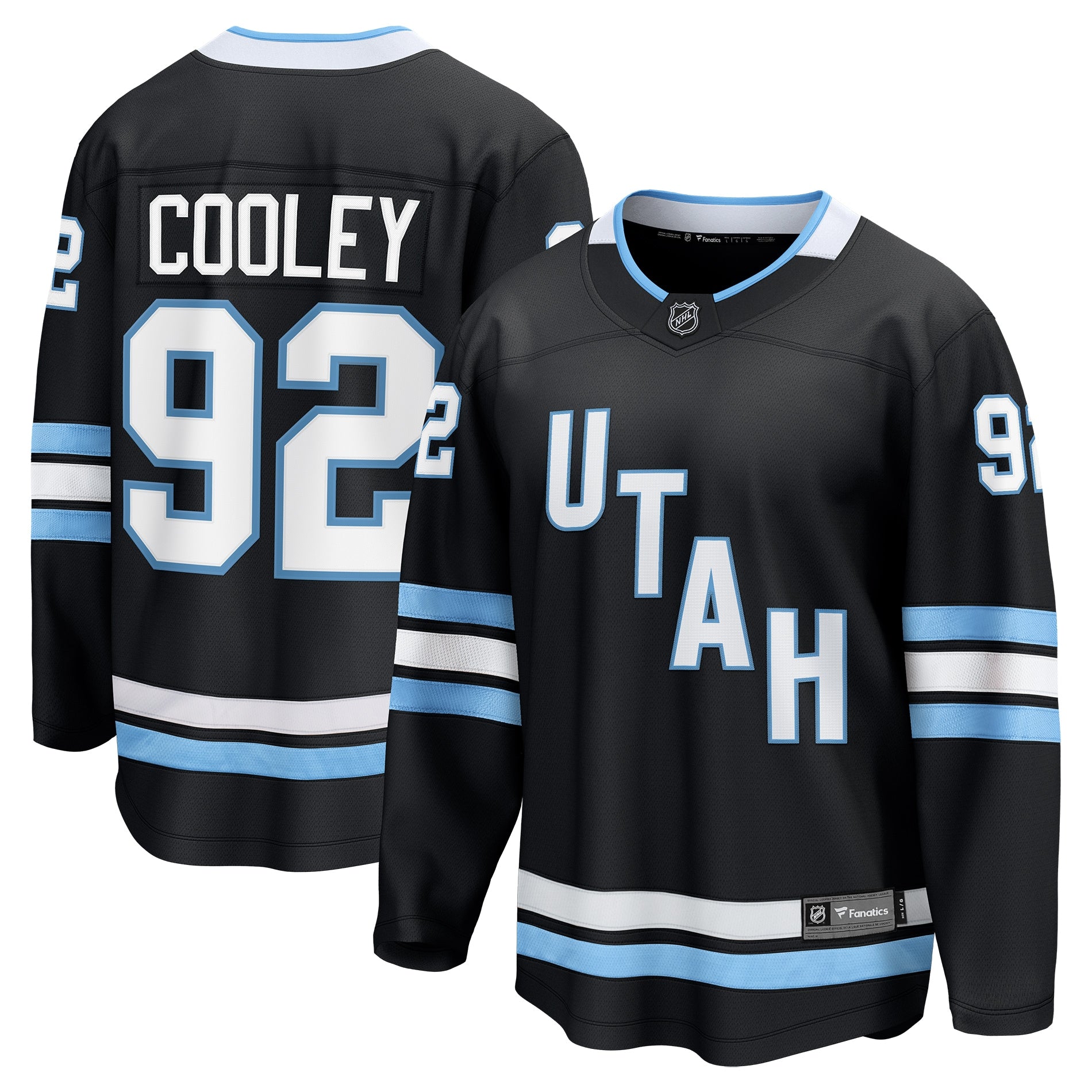 Logan Cooley Utah Hockey Club Breakaway Player Jersey - White/Black - Image 6