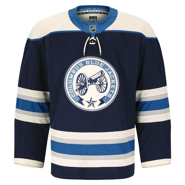 Columbus Blue Jackets Alternate Authentic Pro Jersey - Navy - Image 2