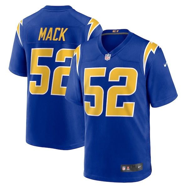 Khalil Mack Los Angeles Chargers Nike Alternate Game Jersey - Royal/Navy/White - Image 2
