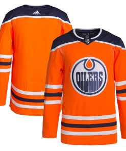 Edmonton Oilers adidas Men's Home Authentic Jersey - Orange