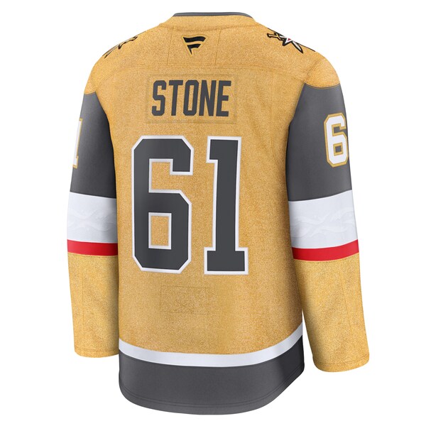 Mark Stone Vegas Golden Knights Home Premium Jersey - Gold/White/Gray - Image 4