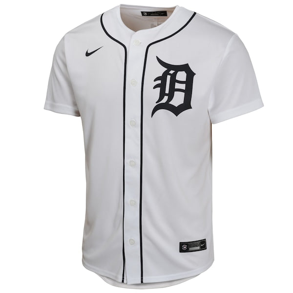 Tarik Skubal Detroit Tigers Nike Youth Home Game Player Jersey - White - Image 2