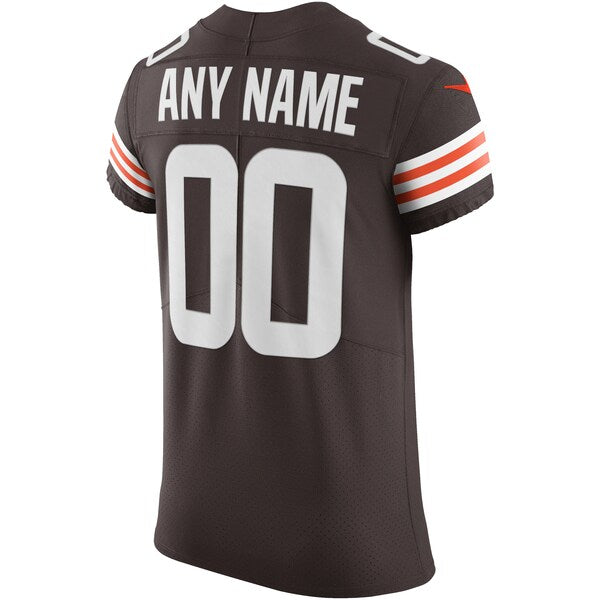 Cleveland Browns Nike Vapor Elite Custom Jersey - Brown - Image 3