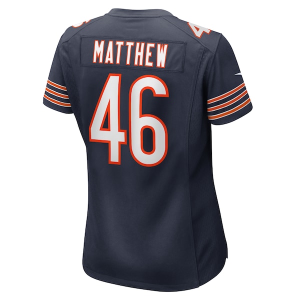 Christian Matthew Chicago Bears Nike Women's Game Jersey - Navy - Image 3