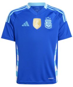Alternative view of Argentina National Team adidas Youth 2024 Away Replica Jersey - Blue