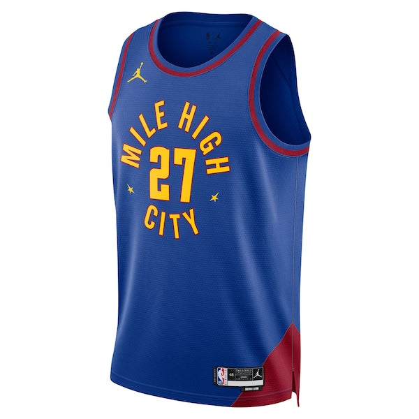 Jamal Murray Denver Nuggets Jordan Brand Unisex Swingman Jersey - Statement Edition - Blue - Image 2