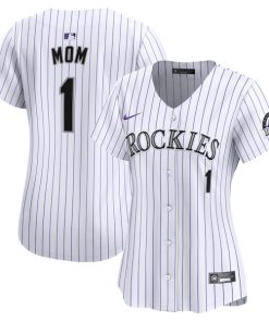 Colorado Rockies Nike Women's #1 Mom Home Limited Jersey - White