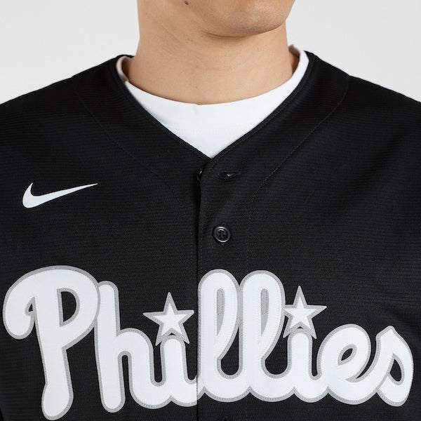 Bryce Harper Philadelphia Phillies Nike Lights Out Replica Player Jersey - Black - Image 5