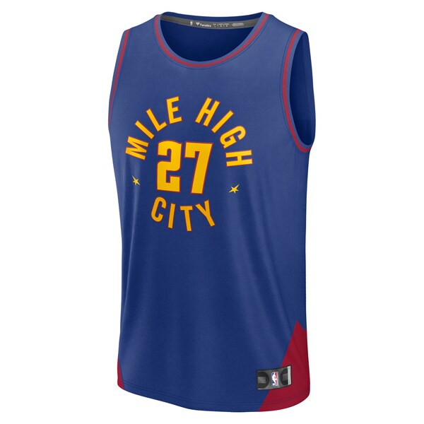 Jamal Murray Denver Nuggets Fast Break Replica Player Jersey - Statement Edition - Blue - Image 2