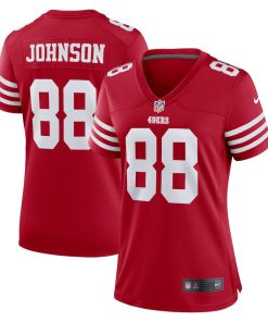 Tyron Johnson San Francisco 49ers Nike Women's Team Game Jersey - Scarlet