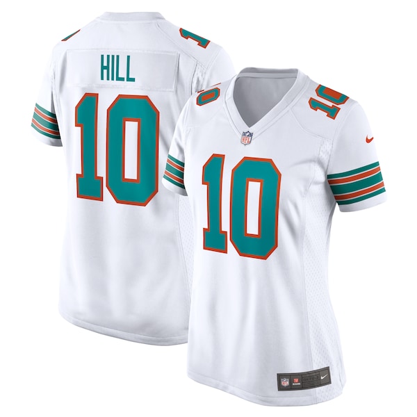 Tyreek Hill Miami Dolphins Nike Women's Alternate Game Jersey - White/Aqua - Image 2