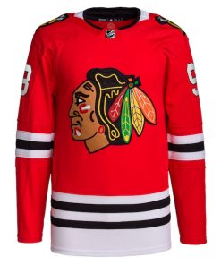 Alternative view of Connor Bedard Chicago Blackhawks adidas 2023 NHL Draft Home Primegreen Player Jersey - Red