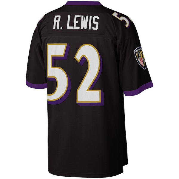 Men's Ray Lewis Black Baltimore Ravens Legacy Replica Jersey - Image 3