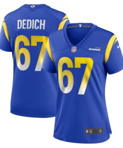 Justin Dedich Los Angeles Rams Nike Women's Game Jersey -  Royal